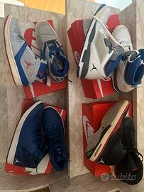 scarpe jordan  in blocco 4 paia
