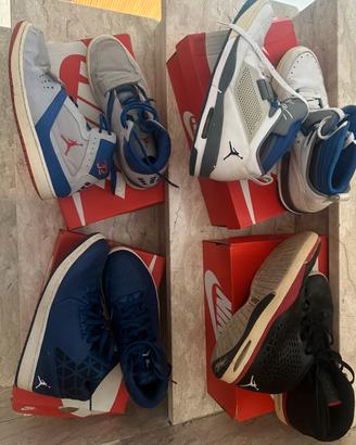 scarpe jordan  in blocco 4 paia