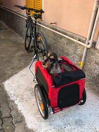 Carrellino bicicletta cane piccola taglia