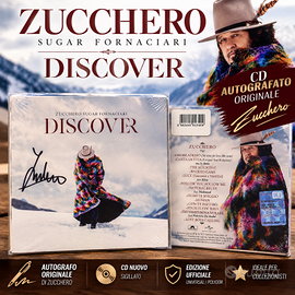Zucchero Discover CD AUTOGRAFATO originale – NUOVO