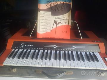 Pianola, tastiera Meazzi trasportabile con valigia
