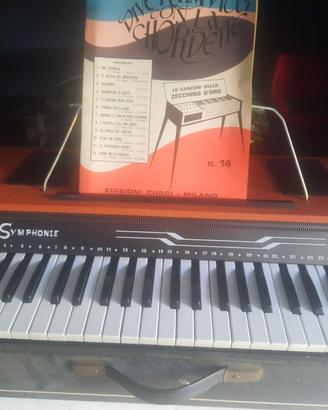 Pianola, tastiera Meazzi trasportabile con valigia