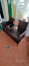 Divanetto in Rattan sia da esterno che interno