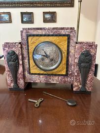 Orologio marmo rosa dell ‘800