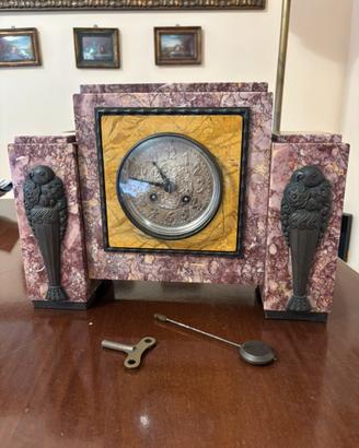 Orologio marmo rosa dell ‘800