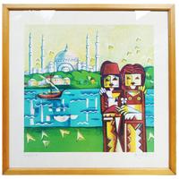 Ibrahim KODRA (1918-2006) - litografia Istanbul