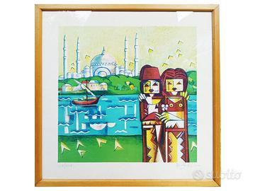Ibrahim KODRA (1918-2006) - litografia Istanbul