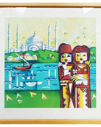 Ibrahim KODRA (1918-2006) - litografia Istanbul