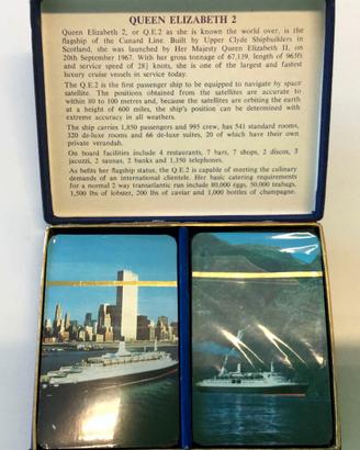 Scatola di Carte da Gioco Vintage