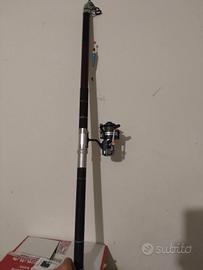 canna da pesca e mulinello 