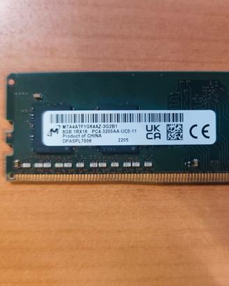 RAM 8gb ddr4 3200mhz