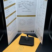 Anello solitario in argento 925 con moissanite GRA