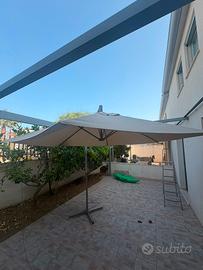 Ombrellone per veranda beige