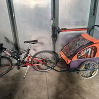Bicicletta con rimorchio