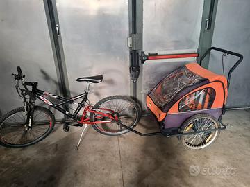 Bicicletta con rimorchio