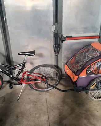 Bicicletta con rimorchio