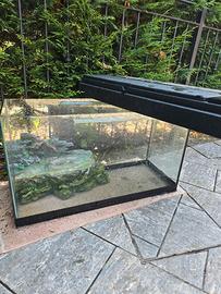 Acquario 80-100 litri con isolotto