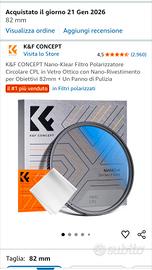 filtro polarizzatore 82 mm
