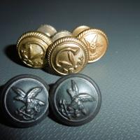 Bottoncini Regio Esercito, Bersaglieri e milizia