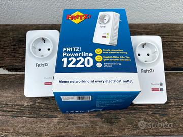 3 elementi Fritz Powerline 1220 - nuovi