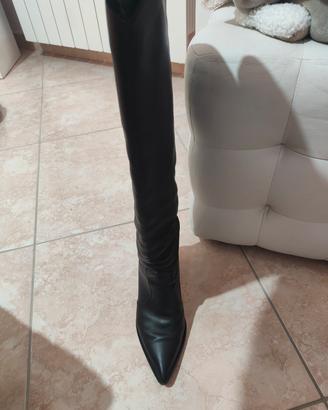 Stivali alti di vera pelle 