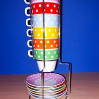 dots set caffè tazzine espresso nuovo