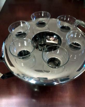 porta bicchieri e bottiglia ice bucket