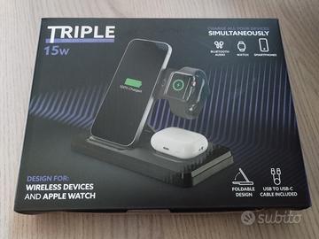 Base di ricarica wireless 3 in 1