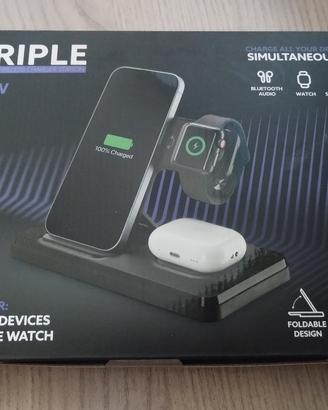 Base di ricarica wireless 3 in 1