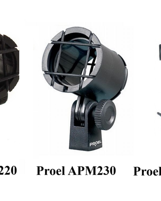 PROEL Supporti clip antivibrazione per microfono
