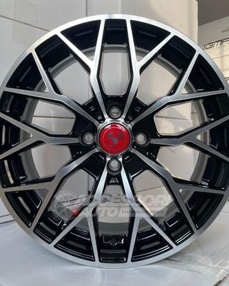 Set Cerchi in lega da 17" ABARTH mod. EW22 Viper-X