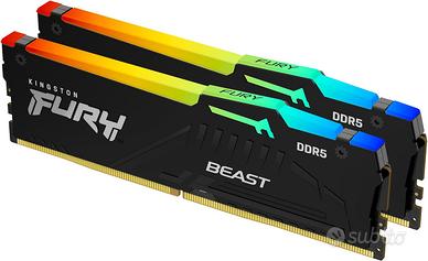 Kingston FURY RGB DDR5 64GB (2x32GB) 6000MT/s CL30