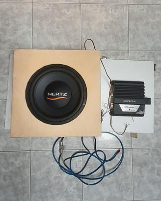 Subwoofer Hertz ES300 + amplificatore Alpine