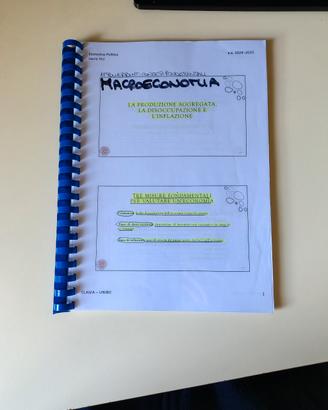 Slide di macroeconomia rilegate