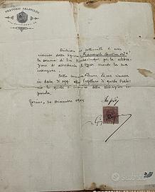 Marca da bollo cent. 5