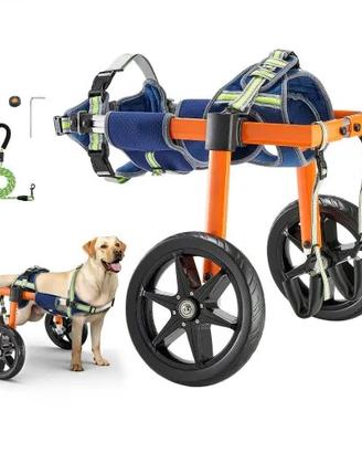 Carrozzina a due ruote per cani