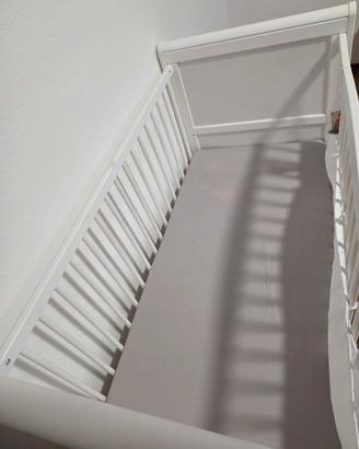 lettino regolabile, materasso incluso +set 3 lenz