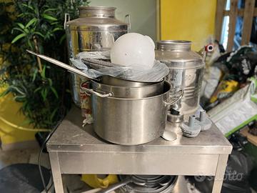 Tavolo inox da lavoro con ripiano