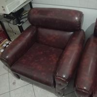 poltrone in pelle vintage 