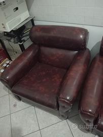 poltrone in pelle vintage 