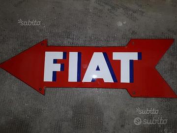 Cartello smaltato originale fiat anni 30