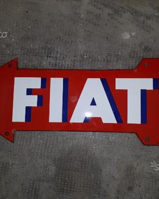 Cartello smaltato originale fiat anni 30