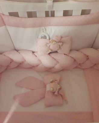 Culla letto ovale Cuoricini forma ovale nello Olly
