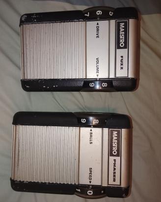 pedali vintage chitarra Maestro Fuzz e Phaser