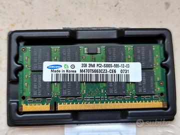 SAMSUNG DDR2 RAM SODIMM 4GB (2x2GB) 667Mhz