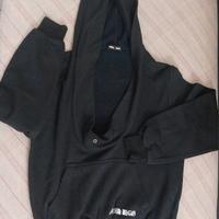 Felpa nera con cappuccio ragazza/o