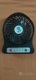 mini fan ventilatore portatile con batter ricarica