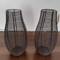 Coppia vasi metallo