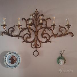 Applique in ferro battuto dorato