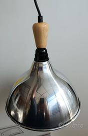 LAMPADA SOSPENSIONE LEGNO/ALLUMINIO